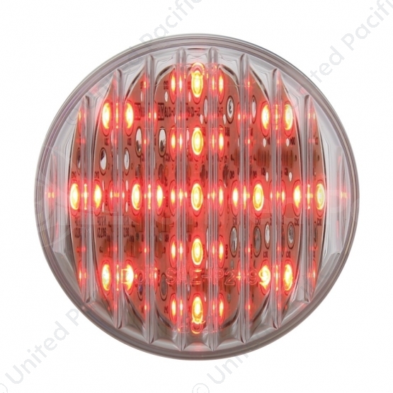 13 LED 2.5" Round Light (Clearance/Marker) - Red LED/Clear Lens