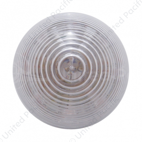 9 LED 2" Round Beehive Light (Clearance/Marker) - Red LED/Clear Lens (Bulk)