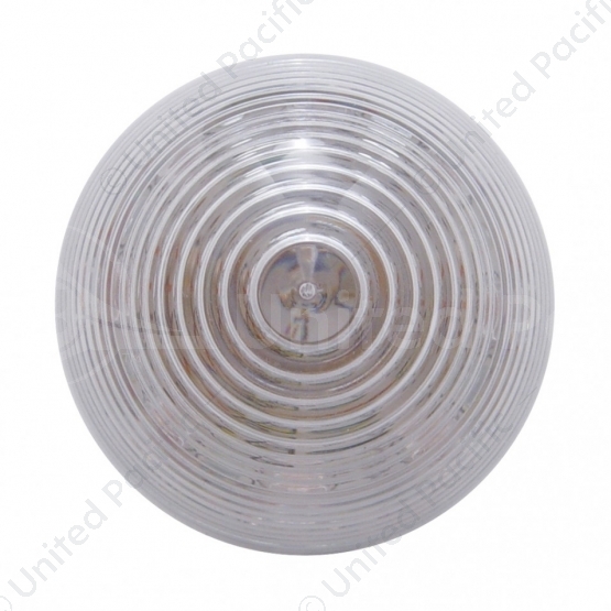 9 LED 2" Round Beehive Light (Clearance/Marker) - Red LED/Clear Lens
