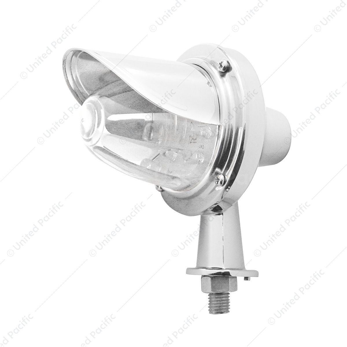 11 LED 1-1/8" Arm Watermelon Honda Light Kit With Visor - Amber LED/Clear Lens