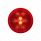 8 LED 2-1/2" Round Reflectorize Light Kit (Clearance/Marker) - Red LED/Red Lens