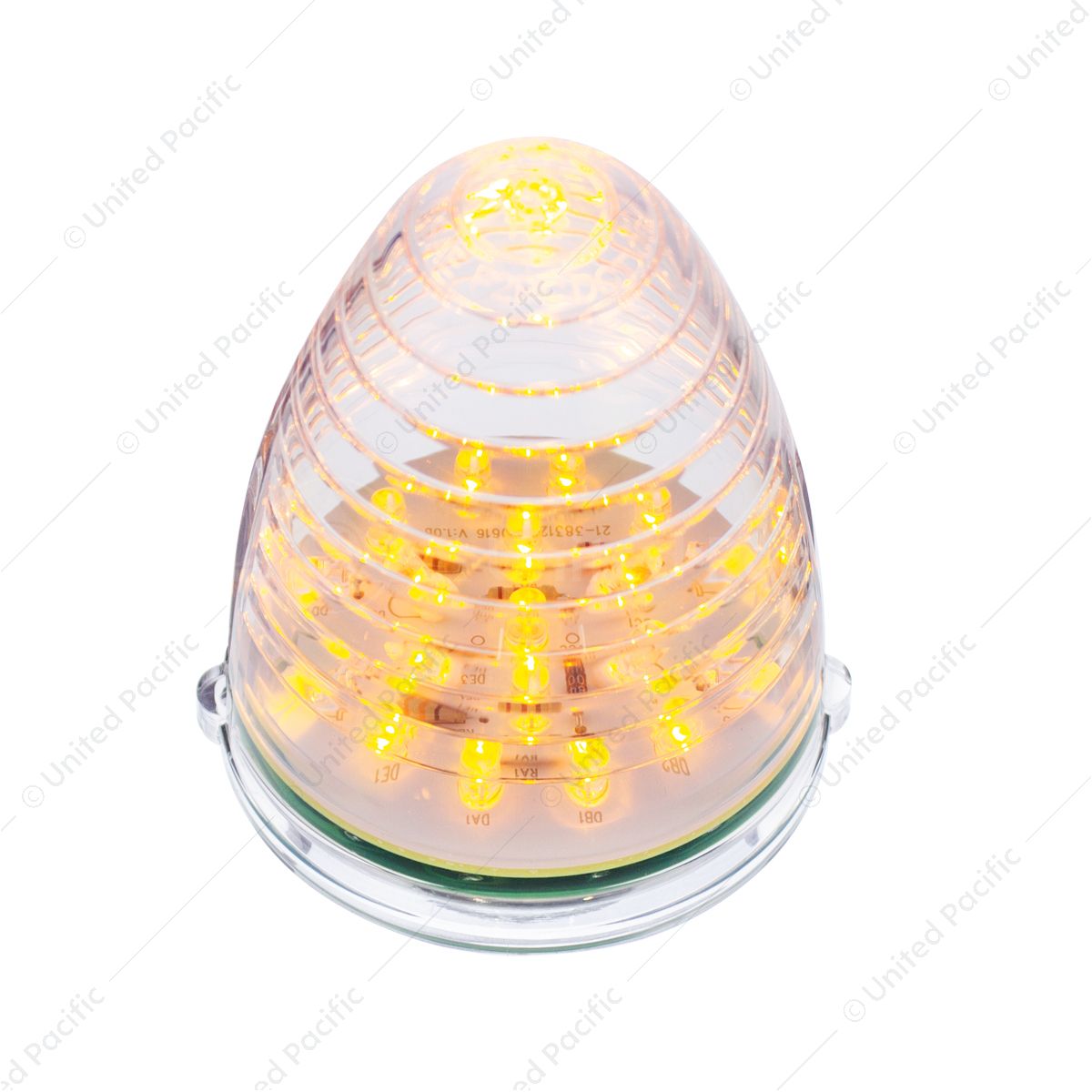 19 LED Beehive Grakon 1000 Cab Light - Amber LED/Clear Lens