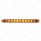 11 LED 17" Turn Signal Light Bar - Amber LED/Amber Lens