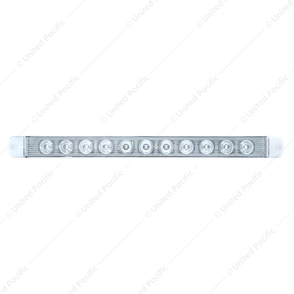 11 LED 17" Turn Signal Light Bar - Amber LED/Clear Lens