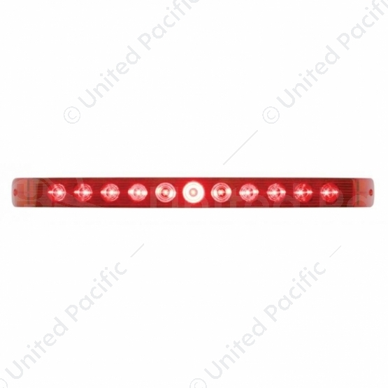 11 LED 17" Light Bar Only (Stop, Turn & Tail) - Red LED/Red Lens