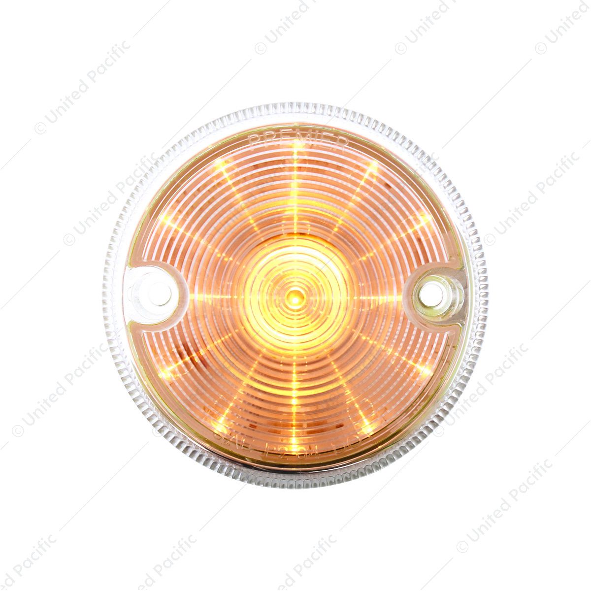 15 LED 3" Series 1 Light Only For Double Face Light Housing - Amber LED/Clear Lens