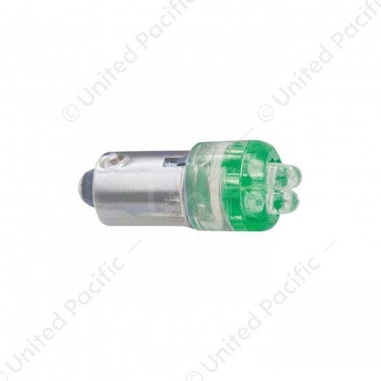 4 Micro LED 1893 Type Bulb - Green (2-Pack)