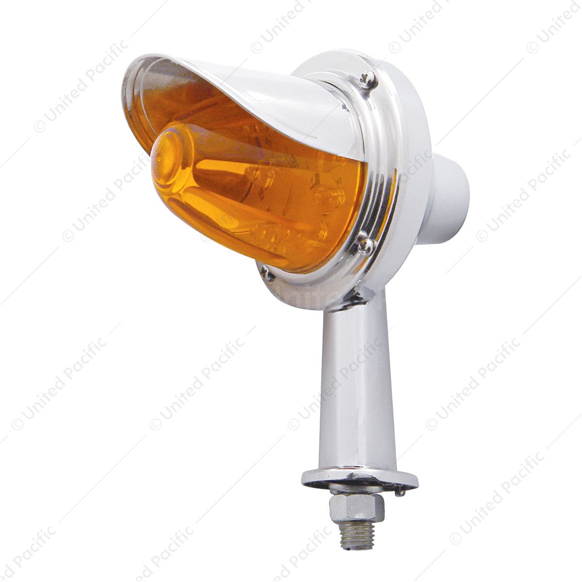 11 LED 2-1/8" Arm Watermelon Honda Light Kit With Visor - Amber LED/Amber Lens