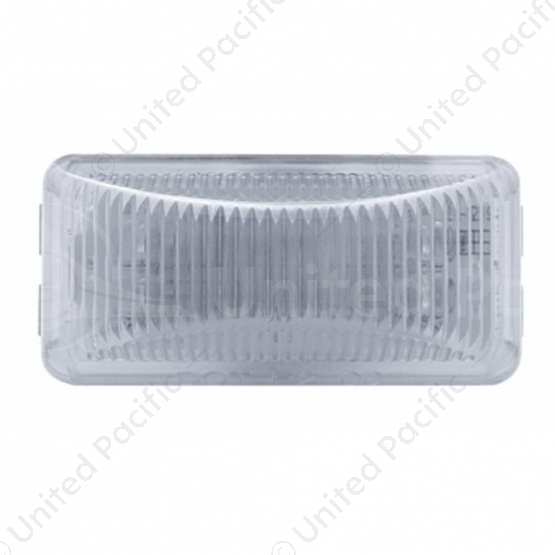 6 LED Rectangular Light (Clearance/Marker) - Amber LED/Clear Lens