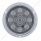 12 LED 4" Round Flange Mount Light (Stop, Turn & Tail) - Red LED/Clear Lens (Bulk)