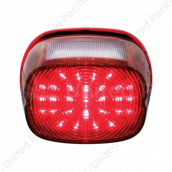 29 LED Tail Light For Harley Motorcycle With 4 LED License Light - Red LED/Red Lens