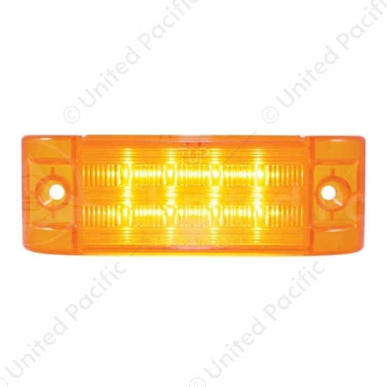 8 SMD LED Rectangular Light (Clearance/Marker) - Amber LED/Amber Lens (Bulk)