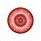 Turbine 10 LED 2.5" Round Clearance/Marker Light-Red LED/Red Lens