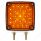 52 LED Double Stud Double Face Turn Signal Light (Driver) - Amber & Red LED/Amber & Red Lens