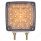 52 LED Double Stud Double Face Turn Signal Light (Driver) - Amber & Red LED/Clear Lens