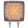 52 LED Double Stud Double Face Turn Signal Light (Passenger) - Amber & Red LED/Clear Lens