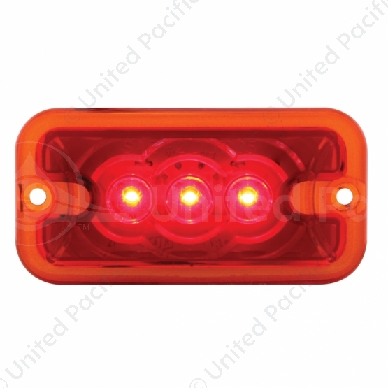 3 LED Clearance Marker Light - Red LED/Red Lens
