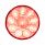 10 LED 4" Round Light (Stop, Turn & Tail) - Red LED/Clear Lens
