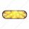 10 LED 6" Oval Turn Signal Light - Amber LED/Clear Lens (Bulk)