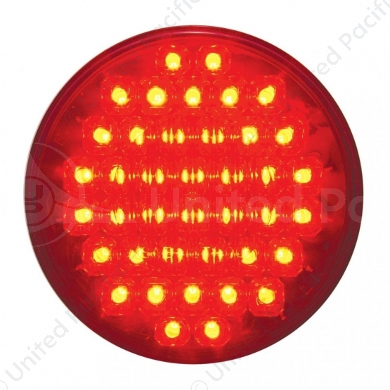 40 LED 4" Round Light (Stop, Turn & Tail) - Red LED/Red Lens