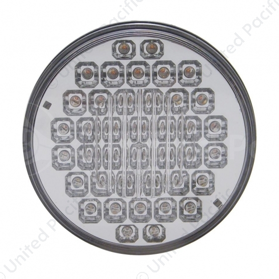 40 LED 4" Round Light (Stop, Turn & Tail) - Red LED/Clear Lens