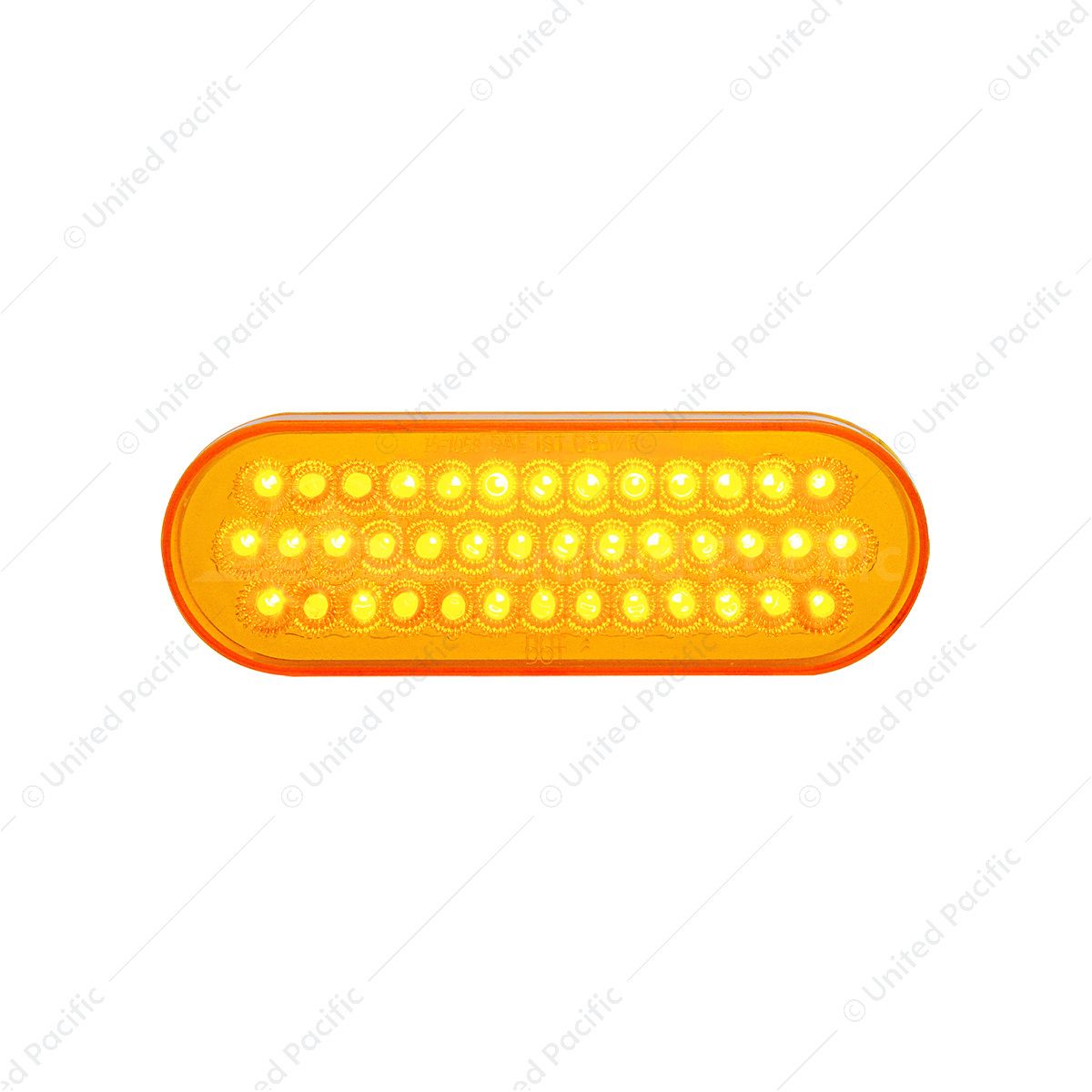 40 LED Oval Turn Signal Light - Amber LED/Amber Lens