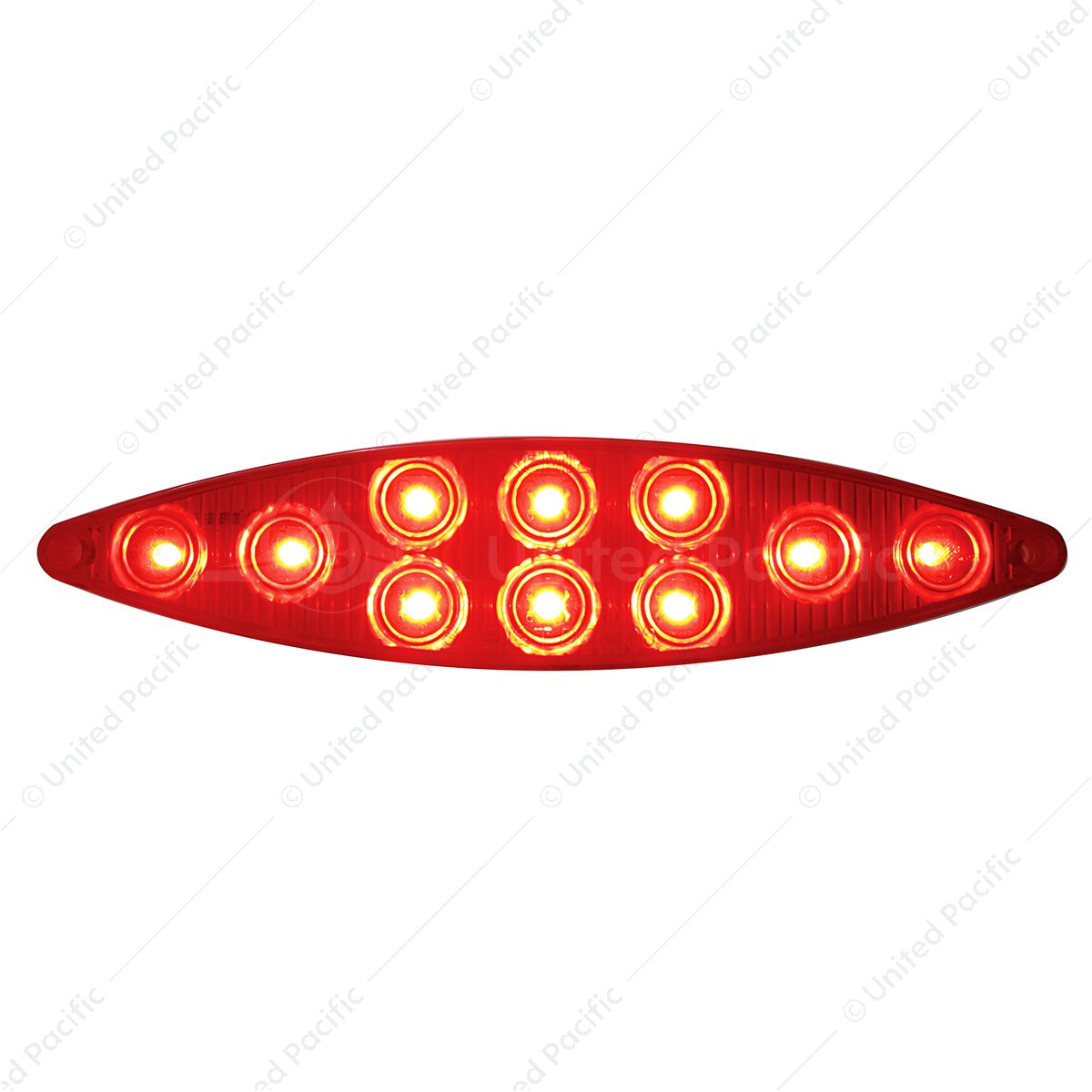 10 LED "Cat's Eye" Light (Stop, Turn & Tail) - Red LED/Red Lens