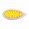 39 LED "Teardrop" Turn Signal Light With Bezel - Amber LED/Amber Lens