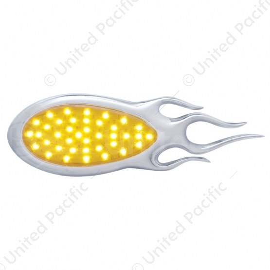 39 LED "Inferno" Turn Signal Light - Amber LED/Amber Lens