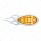 39 LED "Inferno" Turn Signal Light - Amber LED/Amber Lens