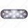 10 LED 6" Oval Auxiliary/Utility Light - White LED/Clear Lens (Bulk)