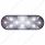 10 LED 6" Oval Auxiliary/Utility Light - White LED/Clear Lens