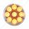 9 LED 2" Round Reflector Light (Clearance/Marker) - Amber LED/Clear Lens