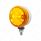 15 LED 3" Single Face Light - Amber LED/Amber Lens