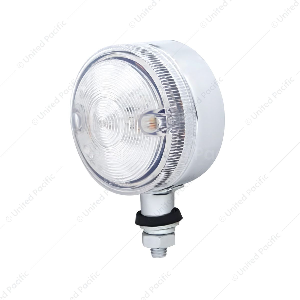 15 LED 3" Single Face Light - Red LED/Clear Lens