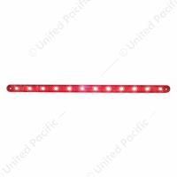 12 LED 12" Ultra Slim Light Bar Only (Stop, Turn & Tail) - Red LED/Red Lens (Bulk)