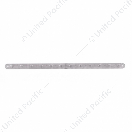 12 LED 12" Ultra Slim Light Bar Only (Stop, Turn & Tail) - Red LED/Clear Lens (Bulk)