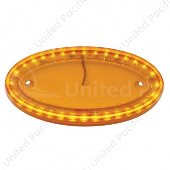 32 LED Large Emblem Light For Peterbilt - Amber LED/Amber Lens