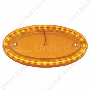 32 LED Large Emblem Light For Peterbilt - Amber LED/Amber Lens