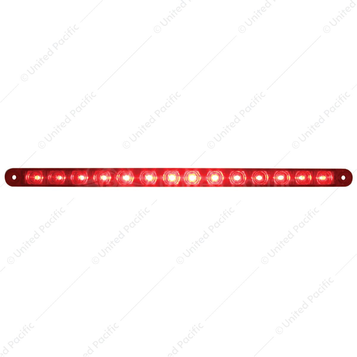 14 LED 12" Light Bar (Stop, Turn & Tail) - Red LED/Red Lens