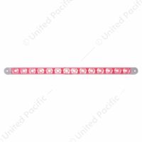 14 LED 12" Light Bar (Stop, Turn & Tail) - Red LED/Clear Lens