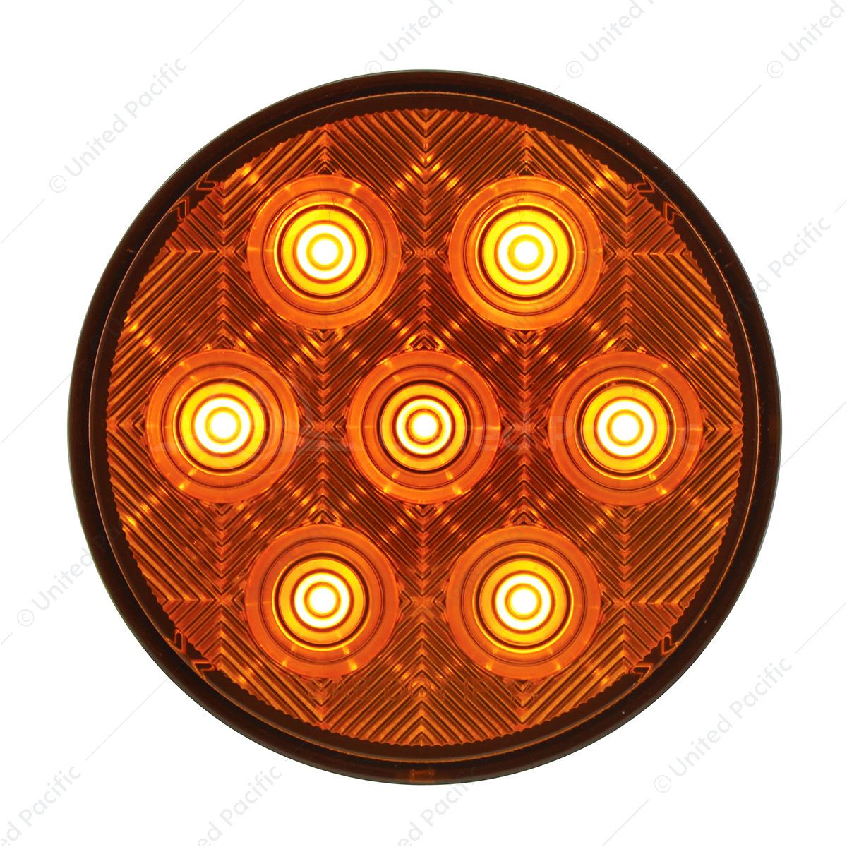 7 LED 4" Competition Series Turn Signal Light Kit - Amber LED/Amber Lens