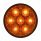 7 LED 4" Competition Series Turn Signal Light Kit - Amber LED/Amber Lens