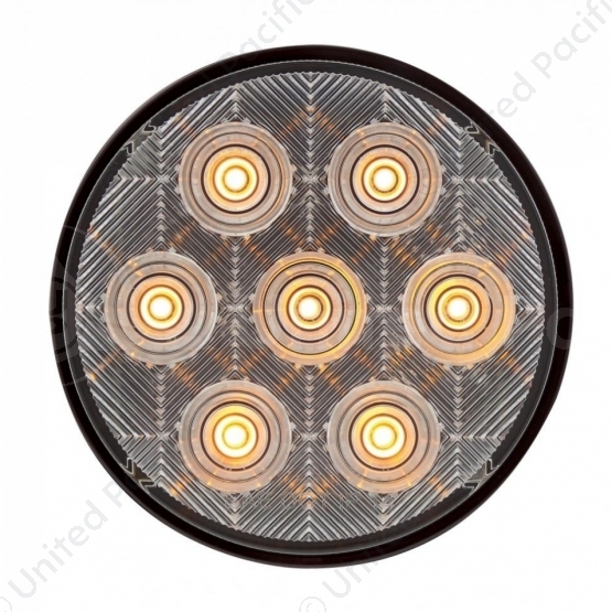 7 LED 4" Competition Series Turn Signal Light - Amber LED/Clear Lens