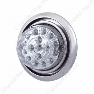 Front Bumper Light With 17 Amber LED Dual Function Clear Style Reflector Light For FL Columbia - Cle