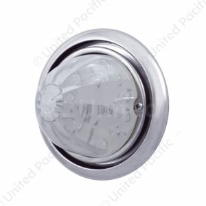 Front Bumper Light With 17 Amber LED Watermelon Light For Freightliner Columbia - Clear Lens