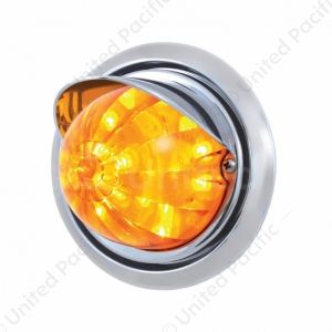 Front Bumper Light With 17 Amber LED Dual Function Watermelon Light & Visor For FL Columbia - Amber