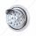 Front Bumper Light With 17 Amber LED Reflector Light & Visor For Freightliner Columbia - Clear Lens