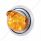 Front Bumper Light With 17 Amber LED Reflector Watermelon Light & Visor For Freightliner Columbia -