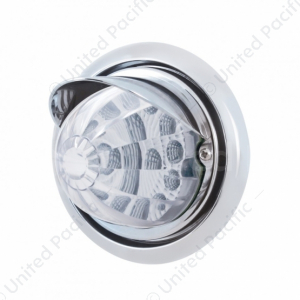 Front Bumper Light With 17 Amber LED Reflector Watermelon Light & Visor For Freightliner Columbia